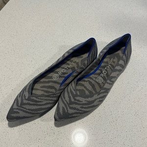 Rothy’s The Point zebra size 9 flat
